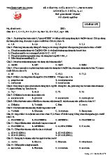Đề kiểm tra giữa học kỳ I môn Hóa học Lớp 12 Khối A, B, A1 - Mã đề 678 - Năm học 2019-2020 - Trường THPT Gia Định